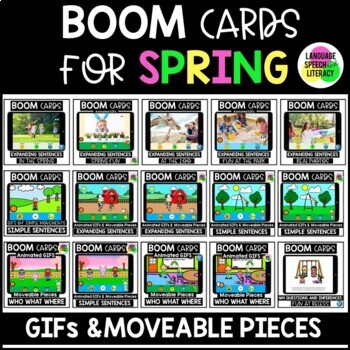Speech Therapy Boom Cards for Spring