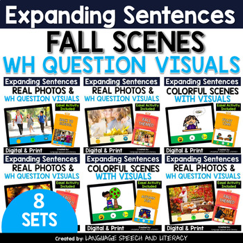 Enhancing Speech Therapy with Fall Lessons: Real Photo Scenes and WH Question Visuals